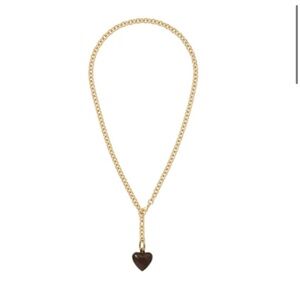 Roxanne Assoulin The Mini Puffy Heart Charm Necklace - Bark
